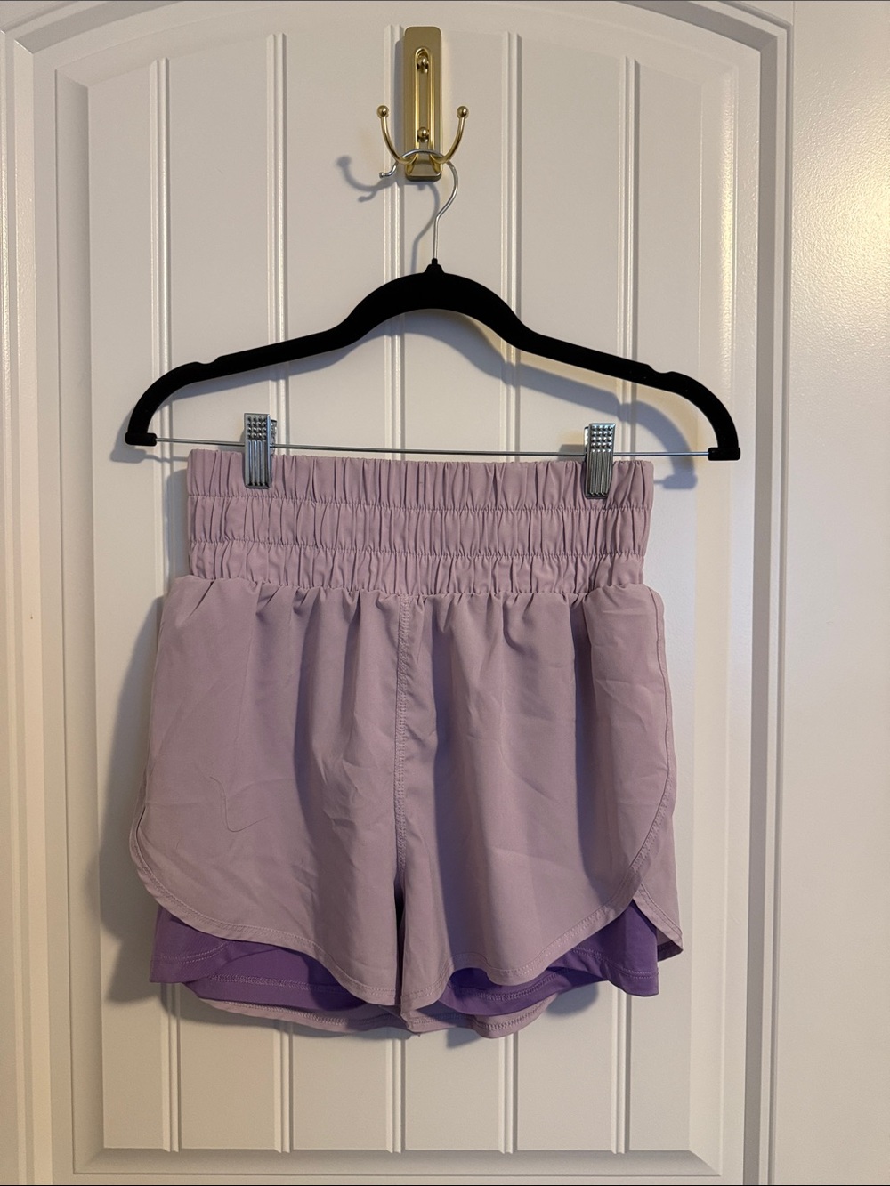 Vitality (Formerly Balance Athletica) High-Waist Athletic Shorts Size S Lavender